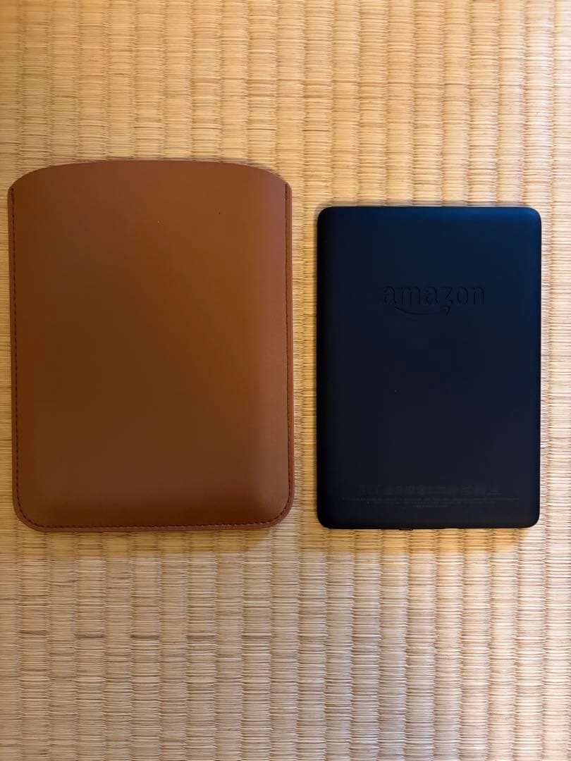 Kindle 本体 + ブラウンレザーケース