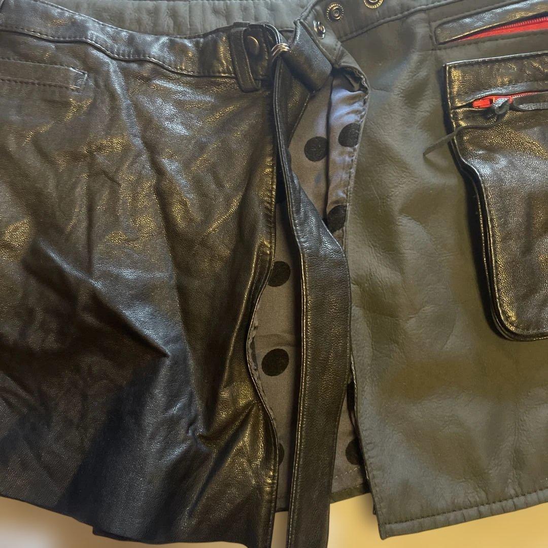 ヴィヴィアンタム羊革 ラップスカートウエストポーチ