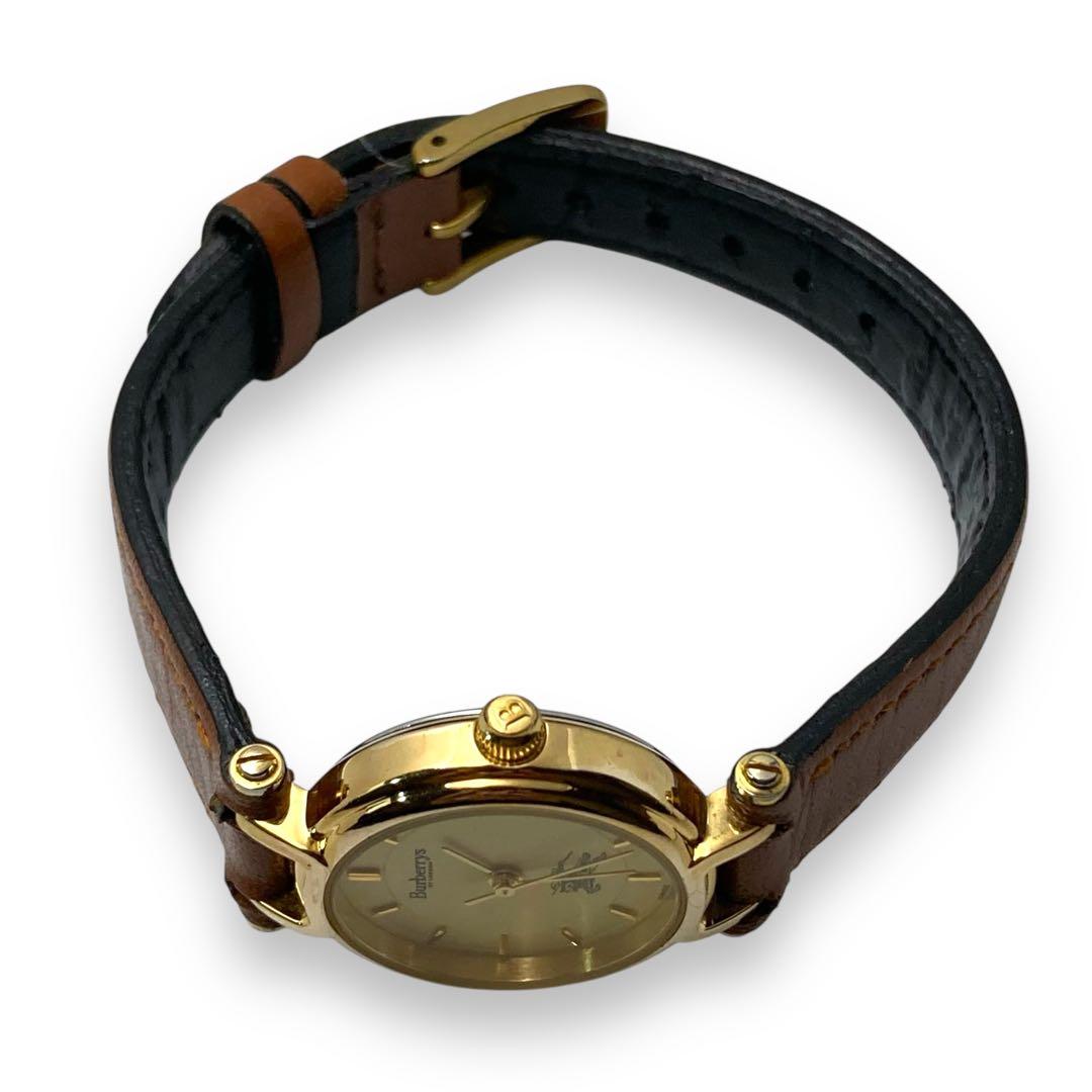 Ⴤ1141ꕤ希少 バーバリー 腕時計 アンティーク ゴールド ラウンド 3針