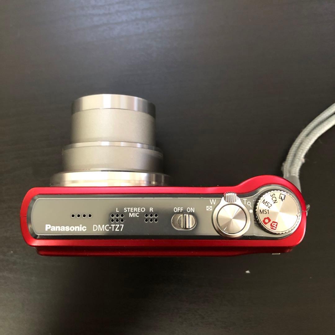 【動作確認済】Panasonic デジタルカメラ LUMIX DMC-TZ7 赤