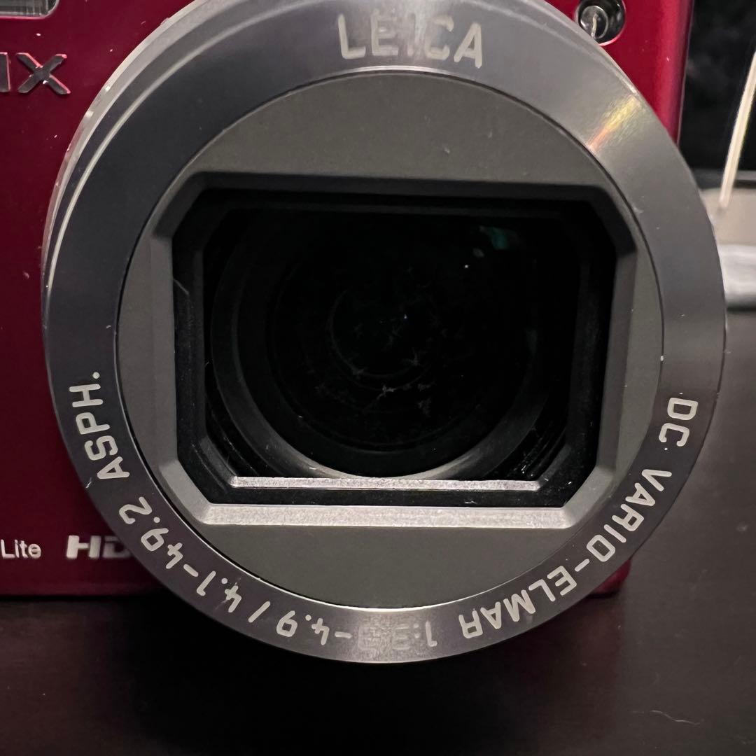【動作確認済】Panasonic デジタルカメラ LUMIX DMC-TZ7 赤