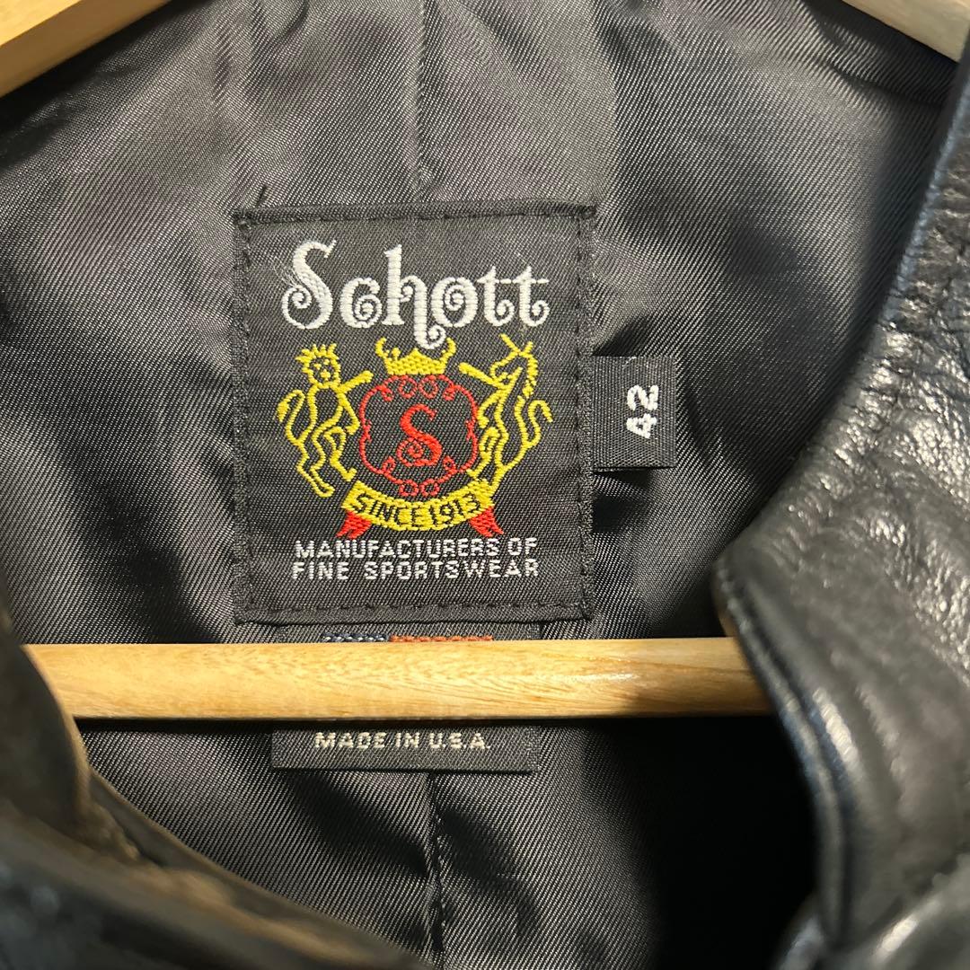 Schott ニューネイキッド 551US 本革　42