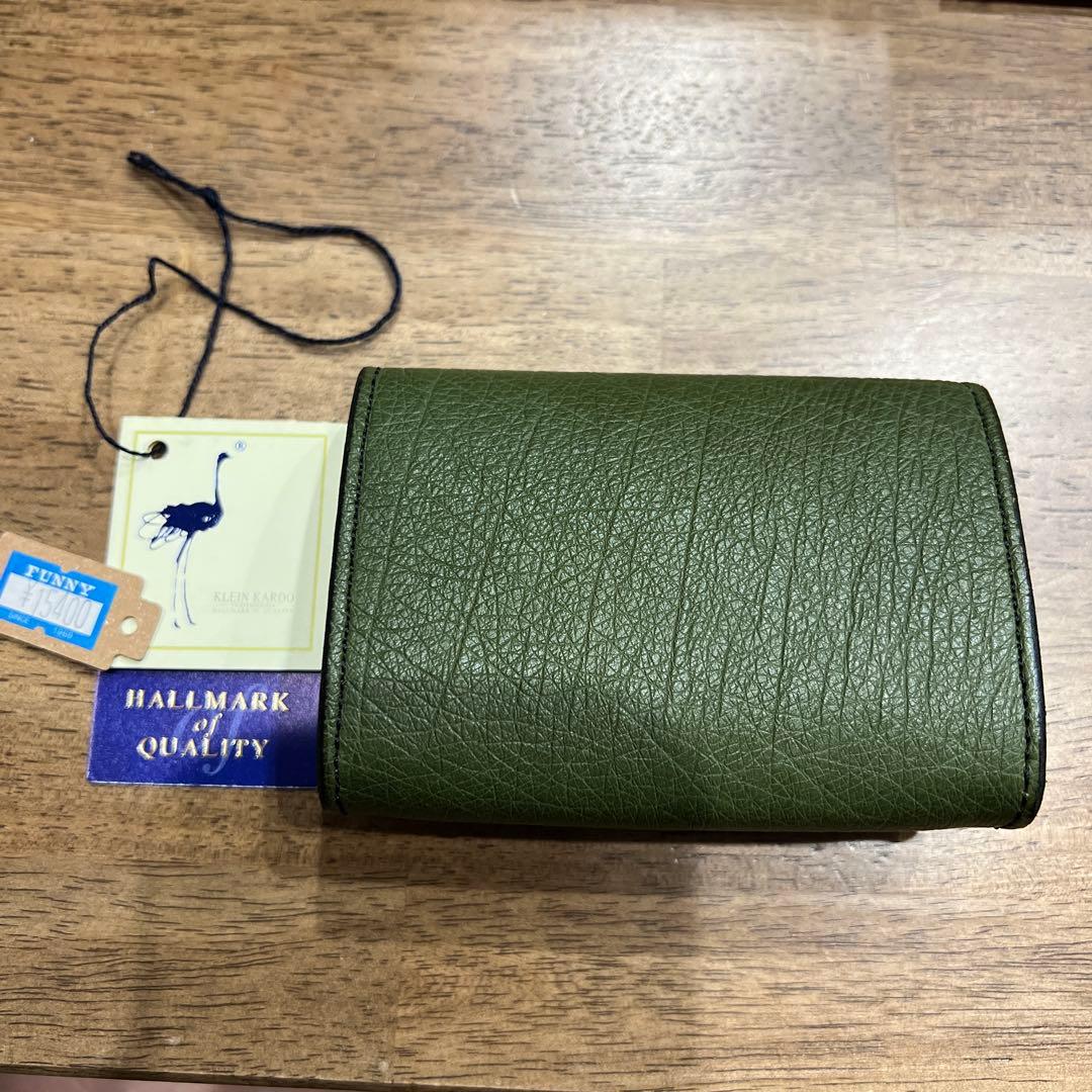 セール　ファニー　ケース 新品未使用　グリーン　オーストリッチ