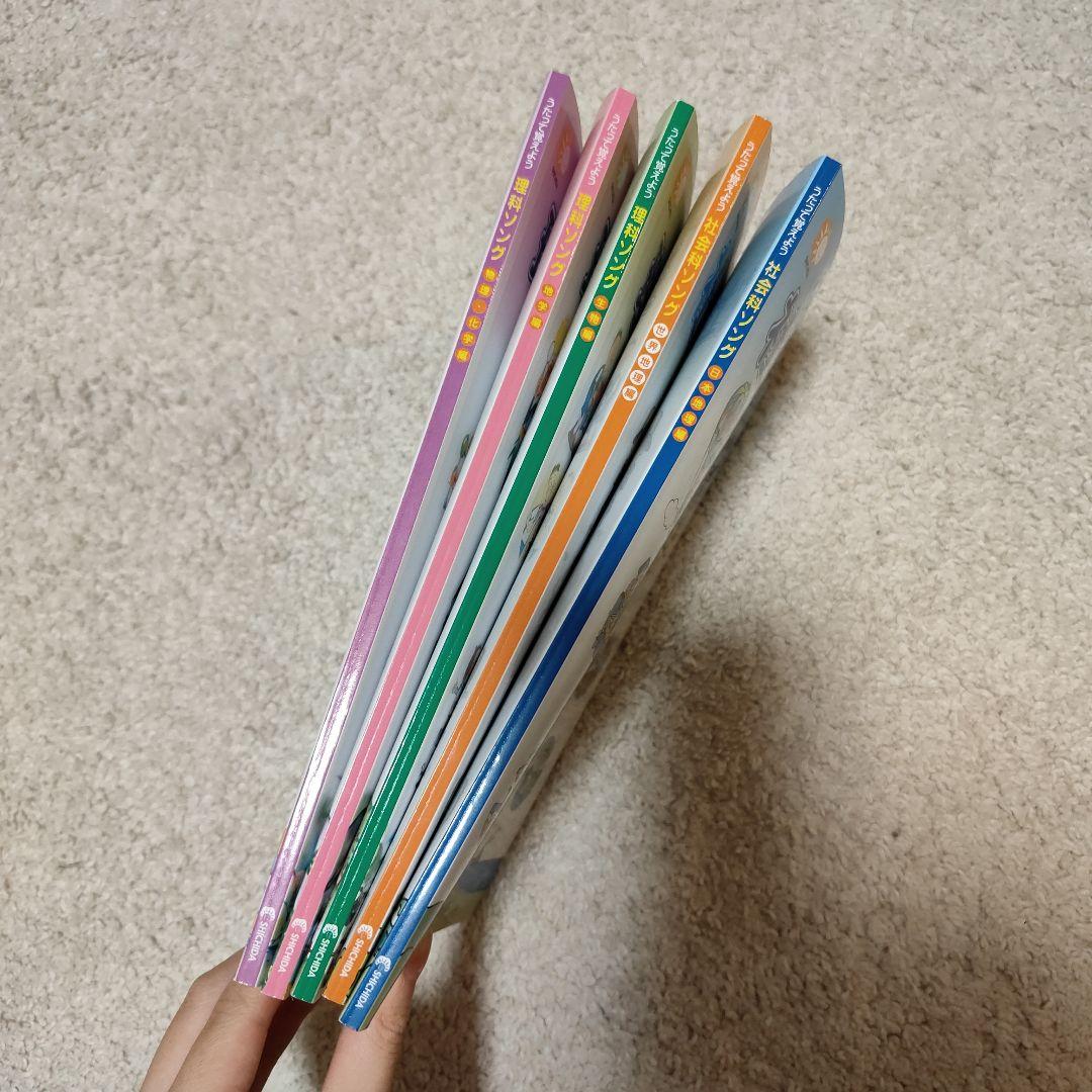 七田式 理科ソング・社会科ソング 5冊セット CDつき