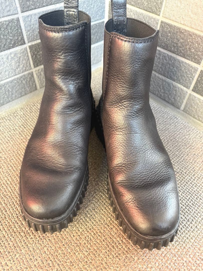 美品 クラークス サイドゴアブーツ トーヒルメープル　厚底　黒