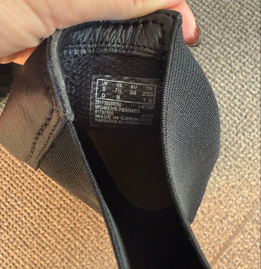 美品 クラークス サイドゴアブーツ トーヒルメープル　厚底　黒