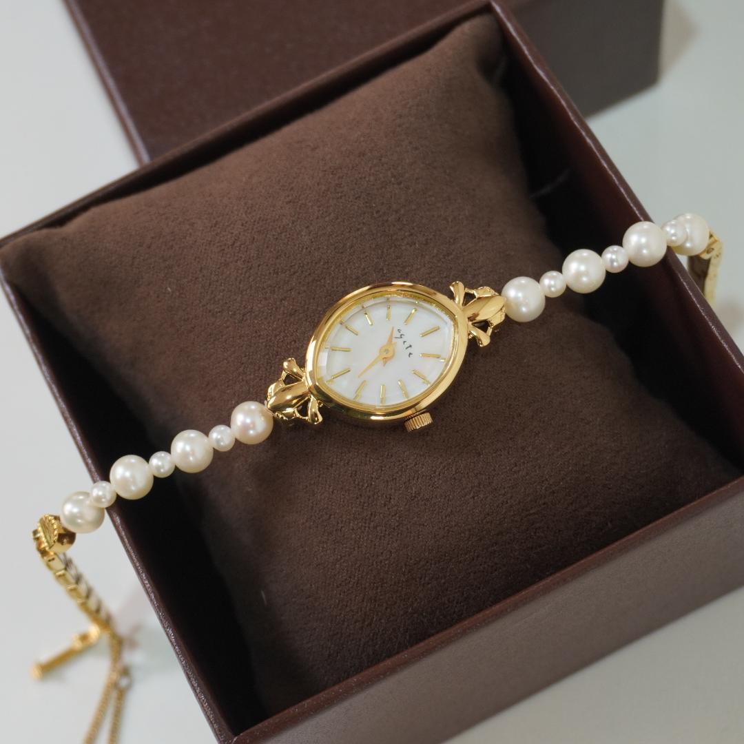 ◆◇agete◇◆ アガット　　腕時計　　パール　　シェル文字盤