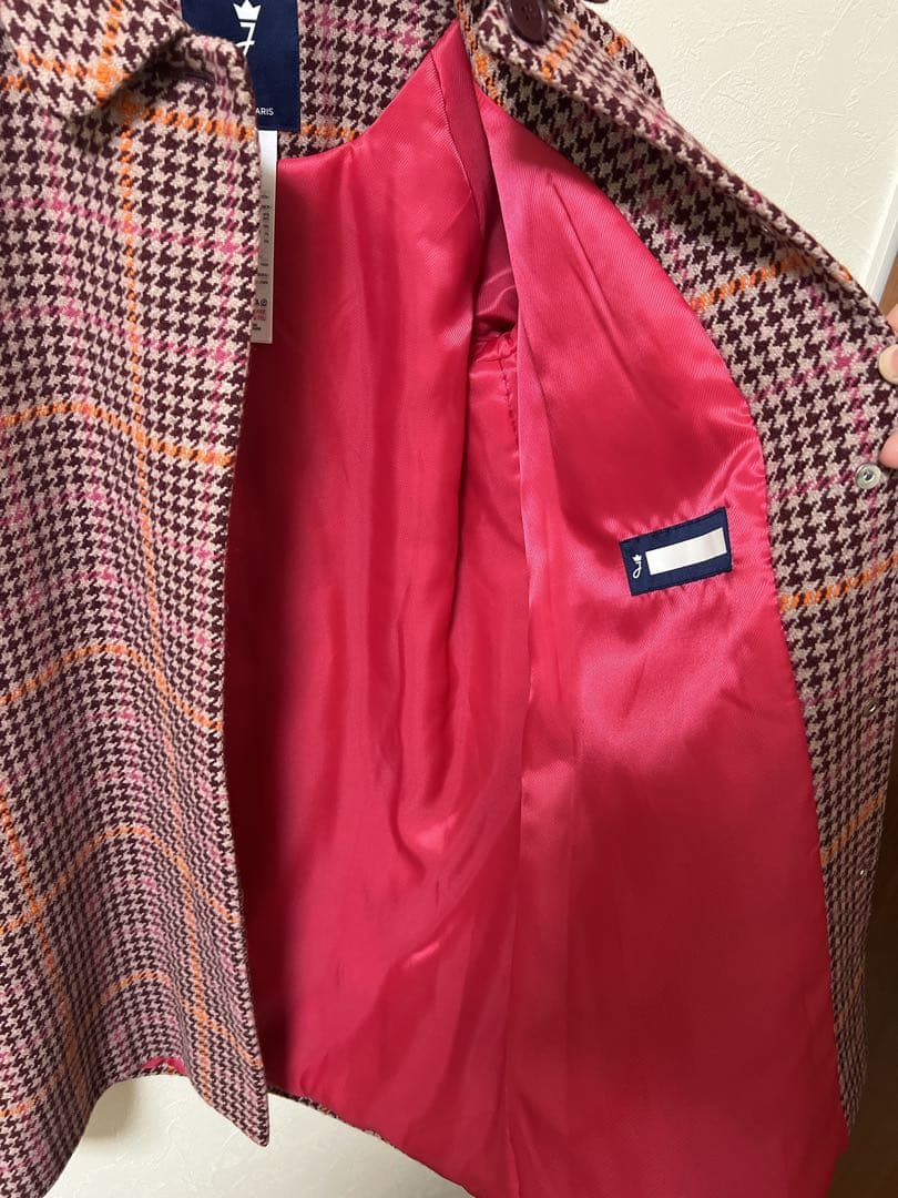 Jacadi ジャカディ　チェックコートサイズ12a(152)