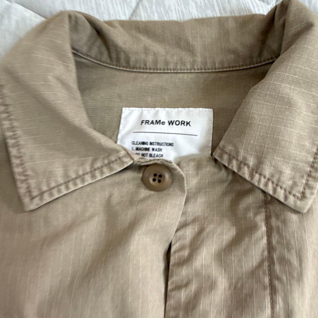 完売！美品FRAMeWORK ミリタリーショートブルゾン Fサイズ 日本製