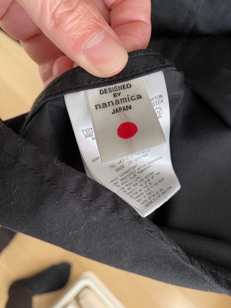 nanamica 黒長袖シャツ L