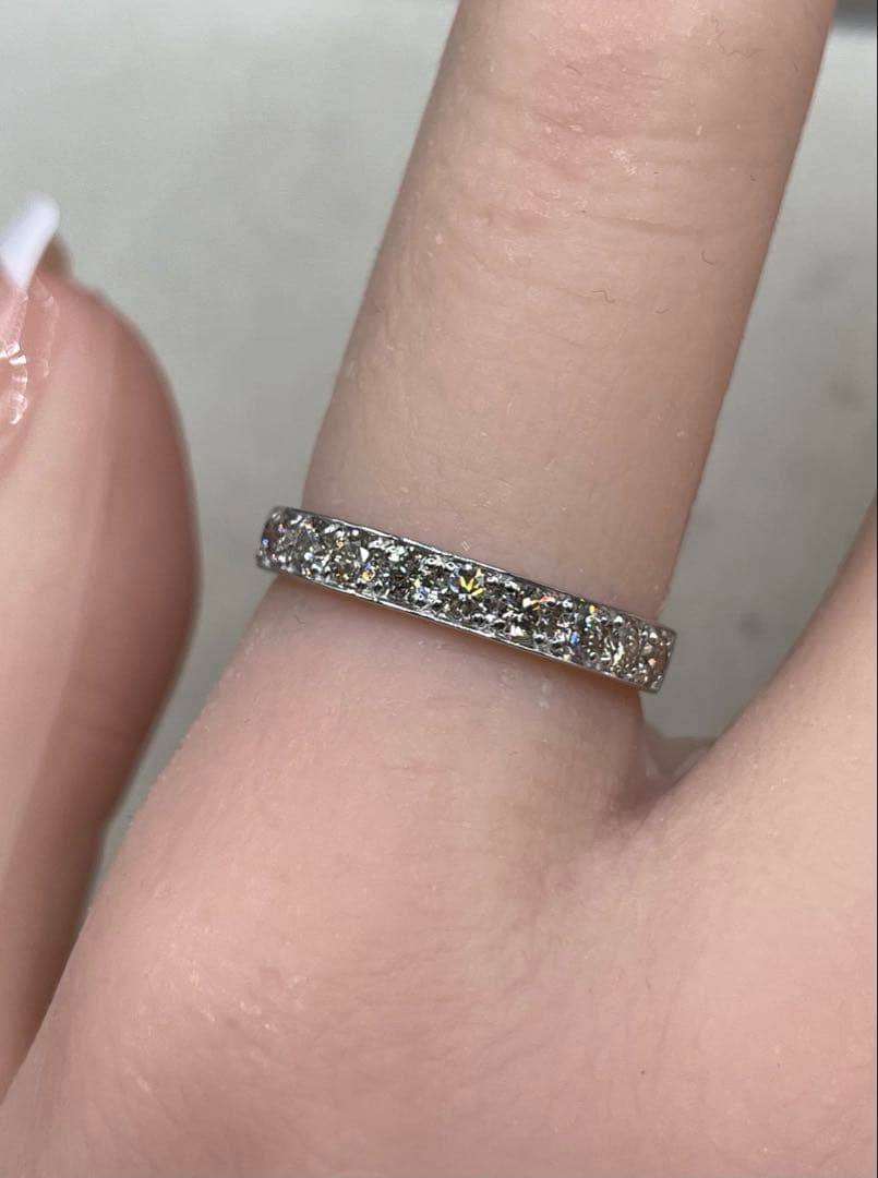 えるJA192★高級 ダイヤモンド0.5ct pt950 エタニティリング