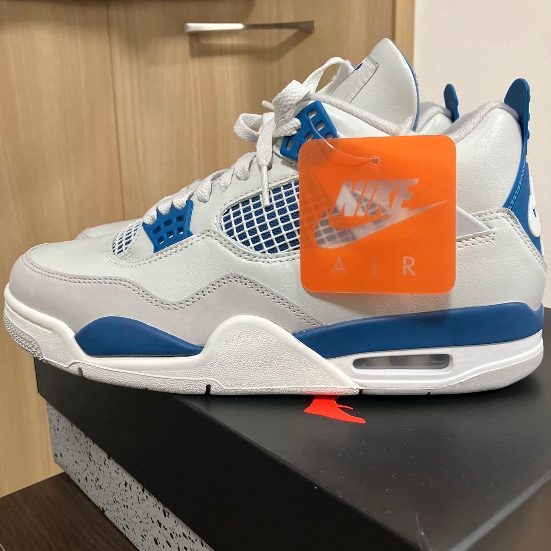 【新品未使用】エアジョーダン4レトロ　ミリタリーブルー27センチ