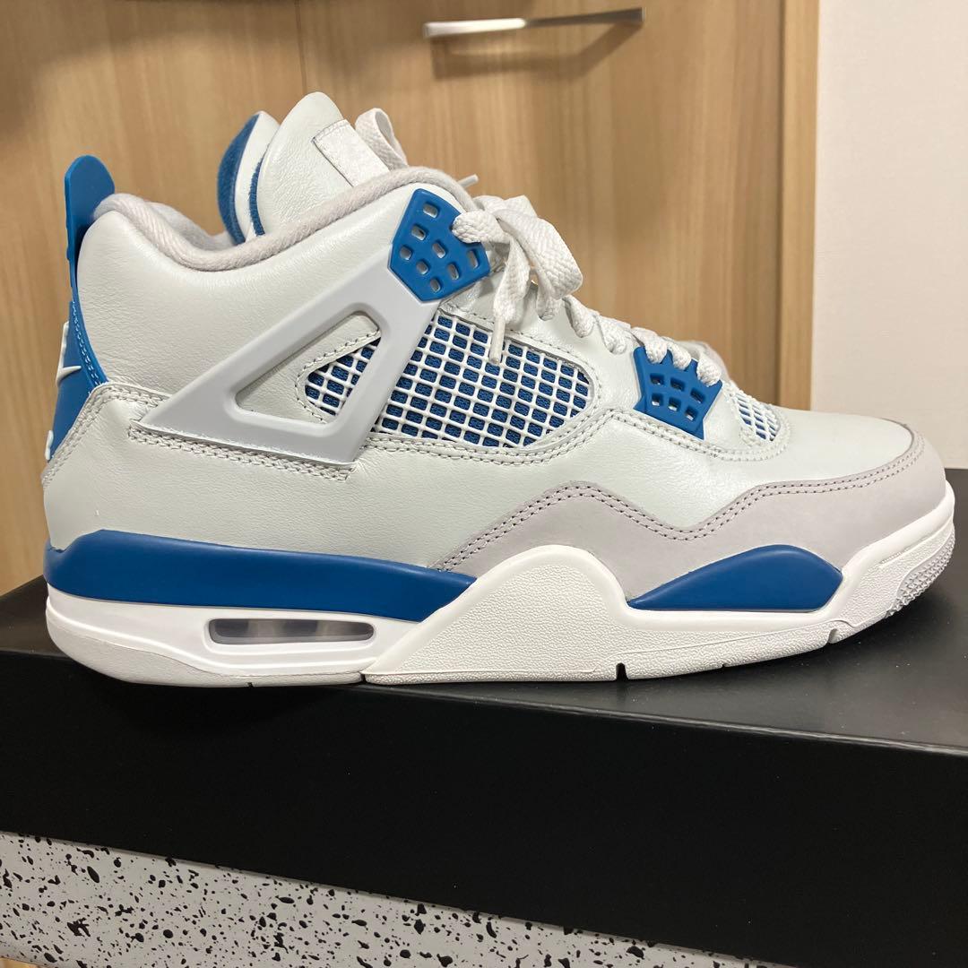 【新品未使用】エアジョーダン4レトロ　ミリタリーブルー27センチ