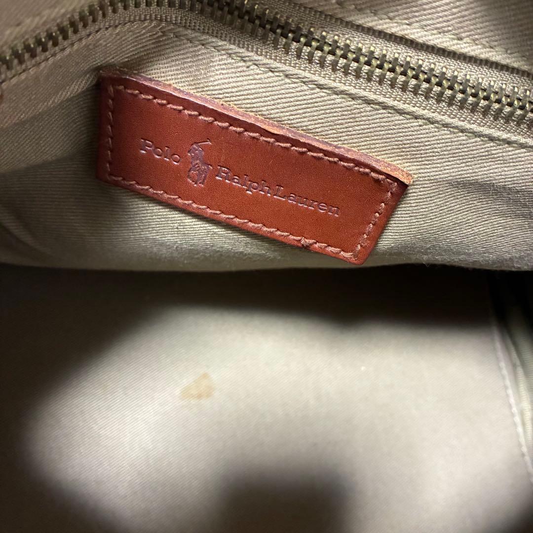 ✨️美品✨️ ポロラルフローレン ミニボストンバッグ レッド 赤 PVCレザー