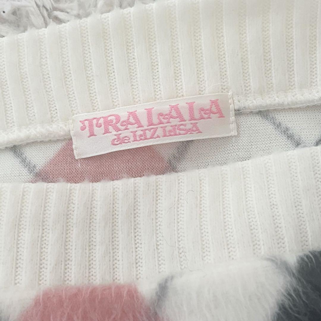 LIZLISA リズリサ オフショルダー アーガイル柄 ニット