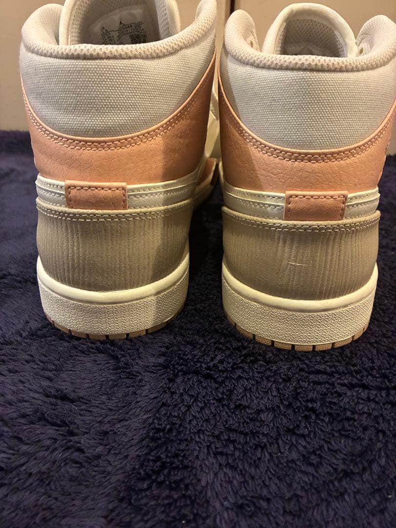 美品NIKE エアージョーダン1 MID MILAN ベージュ 28.5 箱付き