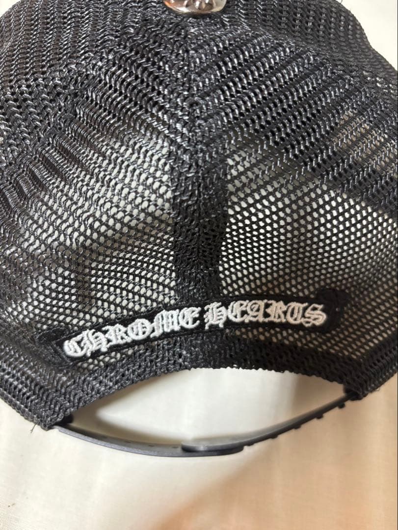 CHROME HEARTSキャップ ブラック メッシュキャップ USA産