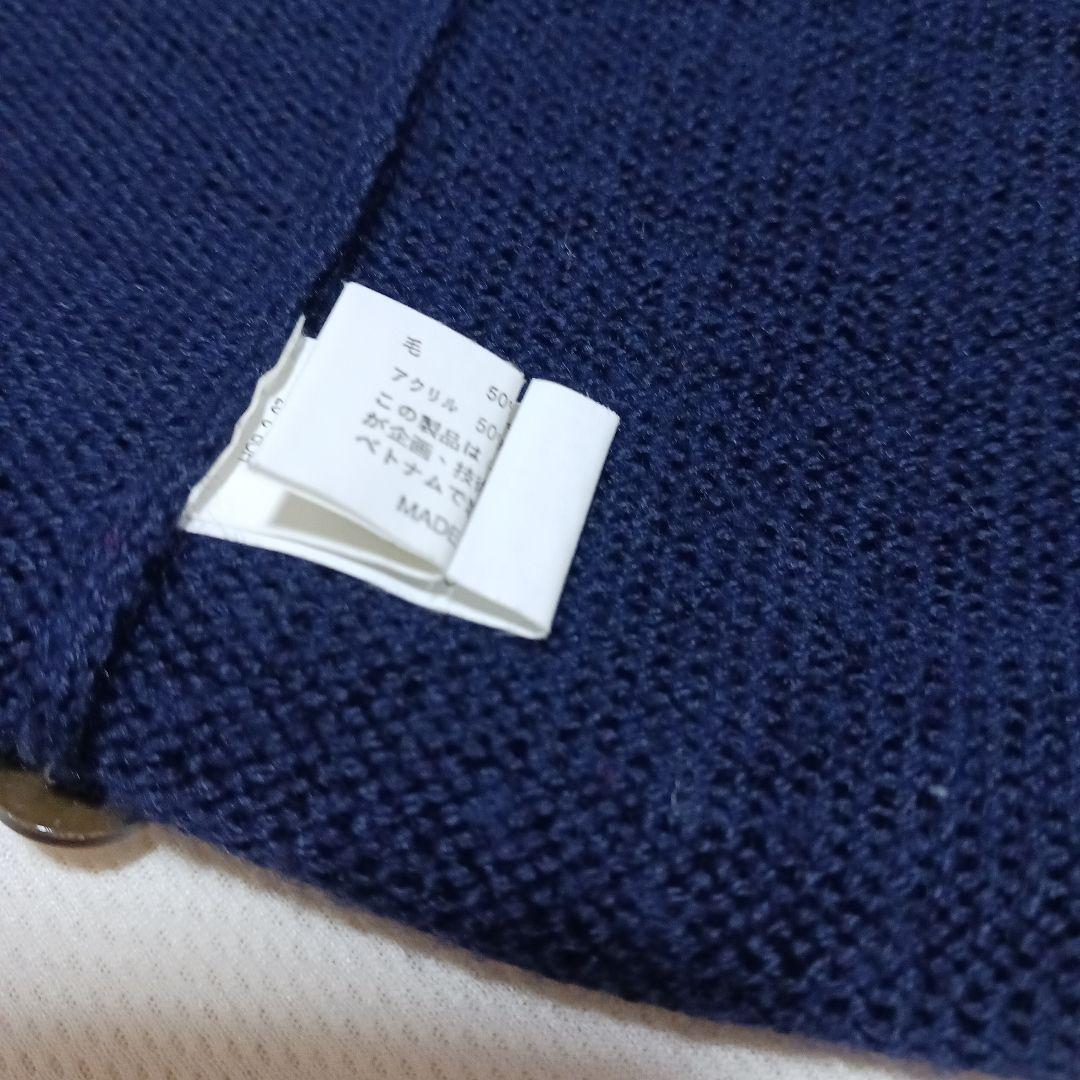 familiar チェック柄ノースリーブワンピース　ニットカーデガン120