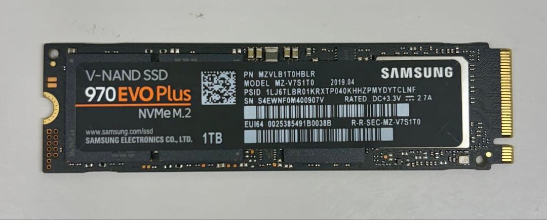 内蔵型SSD Samsung 970 EVO Plus 1TB NVMe M.2 SSD