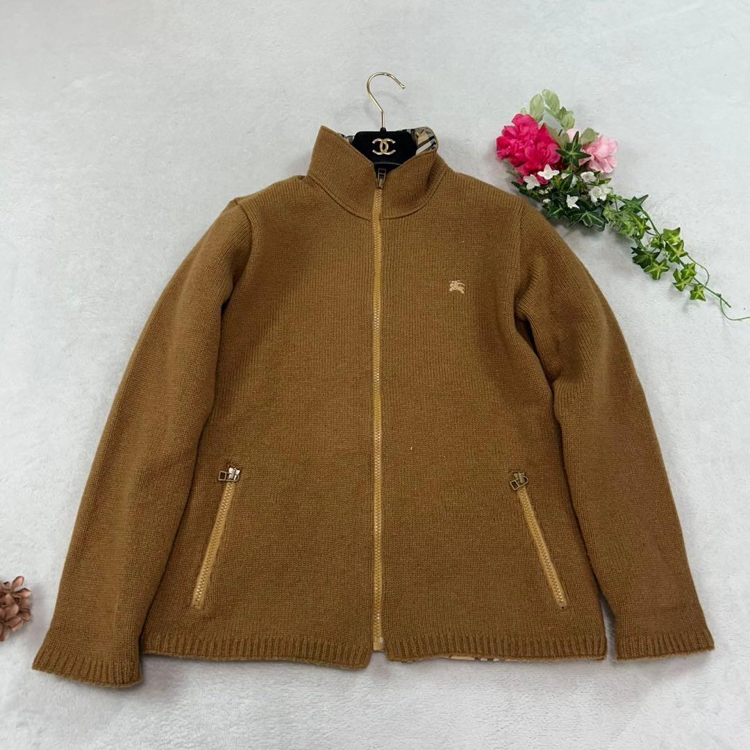 K510 M バーバリー ブルーレーベル ノバチェック柄 ニット レディース