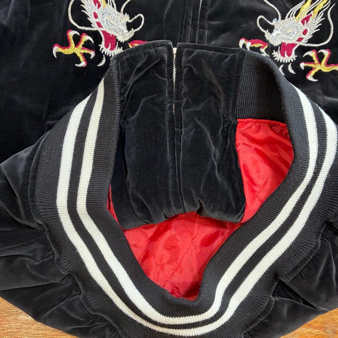 別珍 スカジャン スーベニアジャケット ヴィンテージ 龍 鷲 鷹 和柄 横須賀