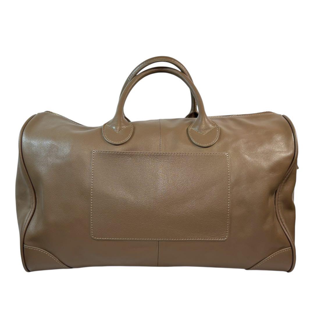 美品 PAPILLONNER ボストンバッグ 肩掛け ハンドバッグ レザー 本革