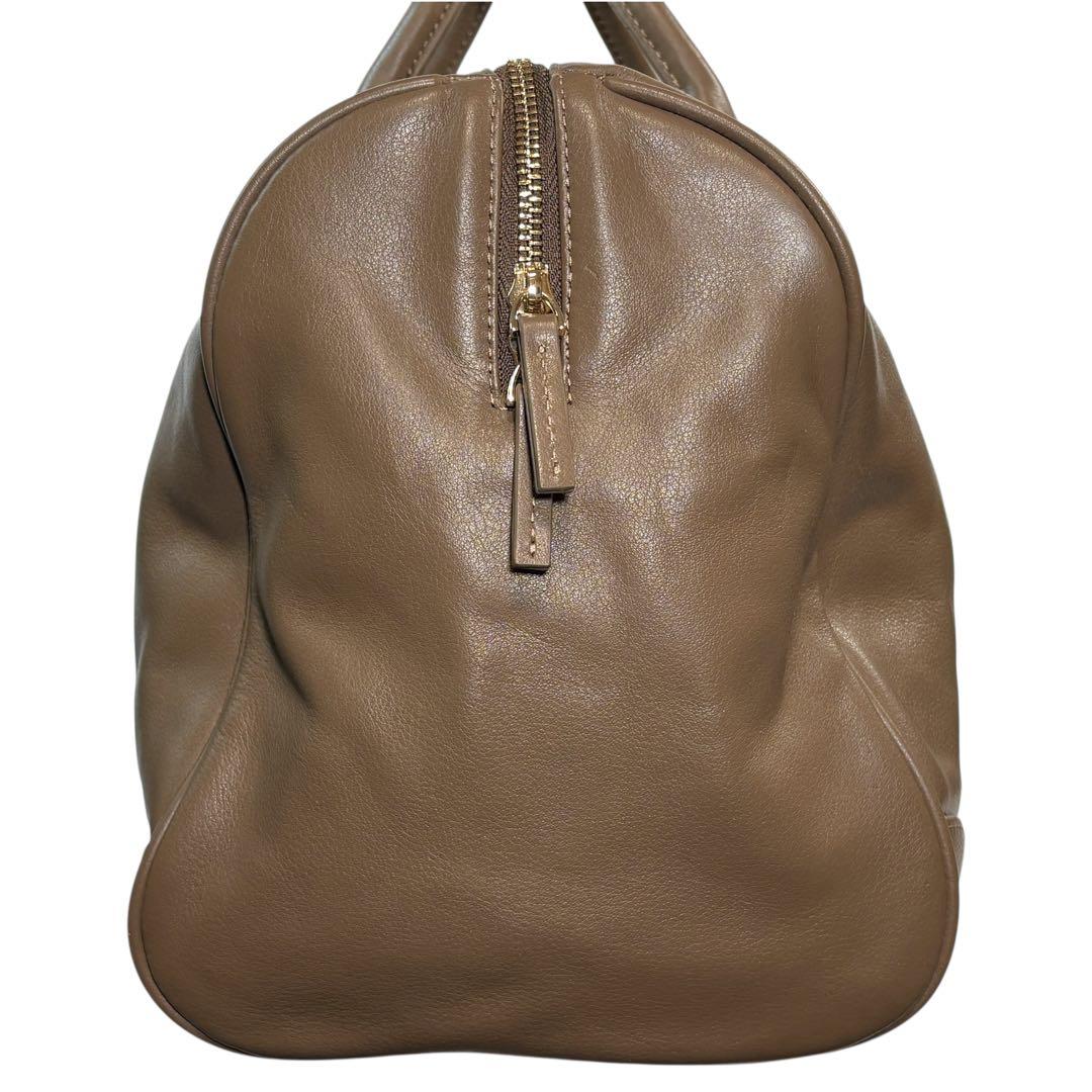 美品 PAPILLONNER ボストンバッグ 肩掛け ハンドバッグ レザー 本革