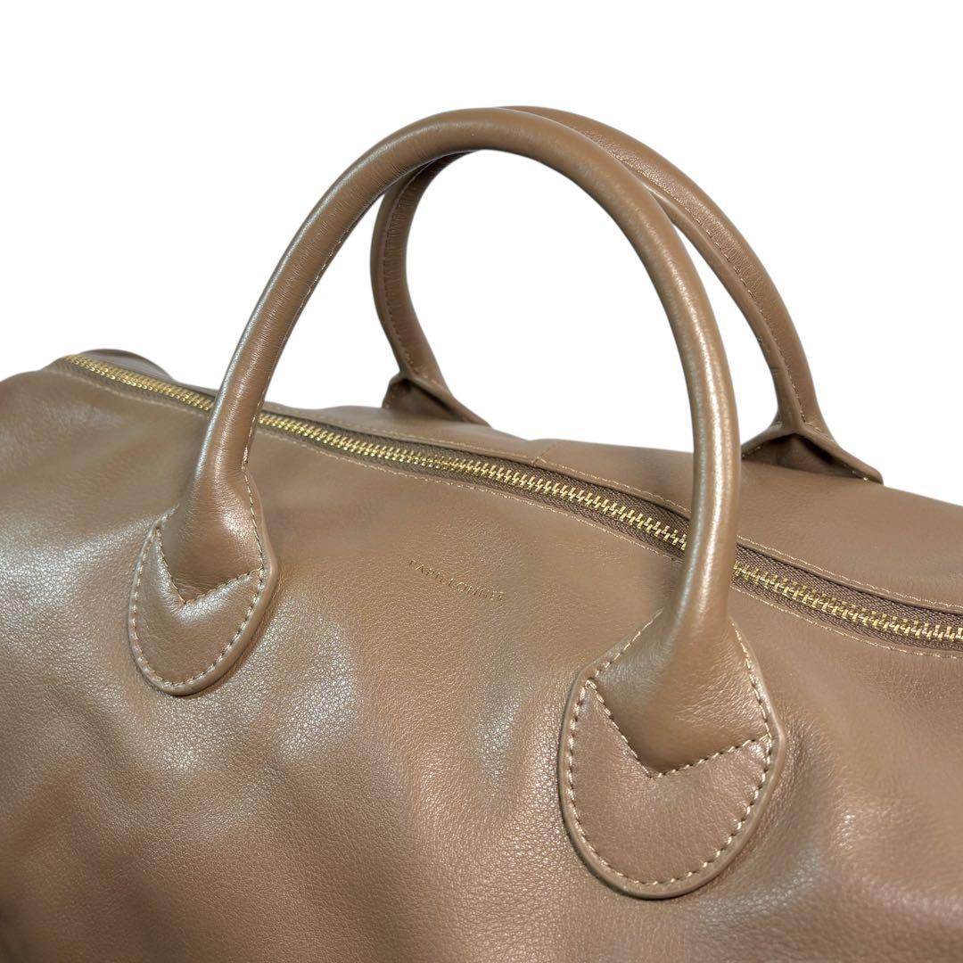 美品 PAPILLONNER ボストンバッグ 肩掛け ハンドバッグ レザー 本革