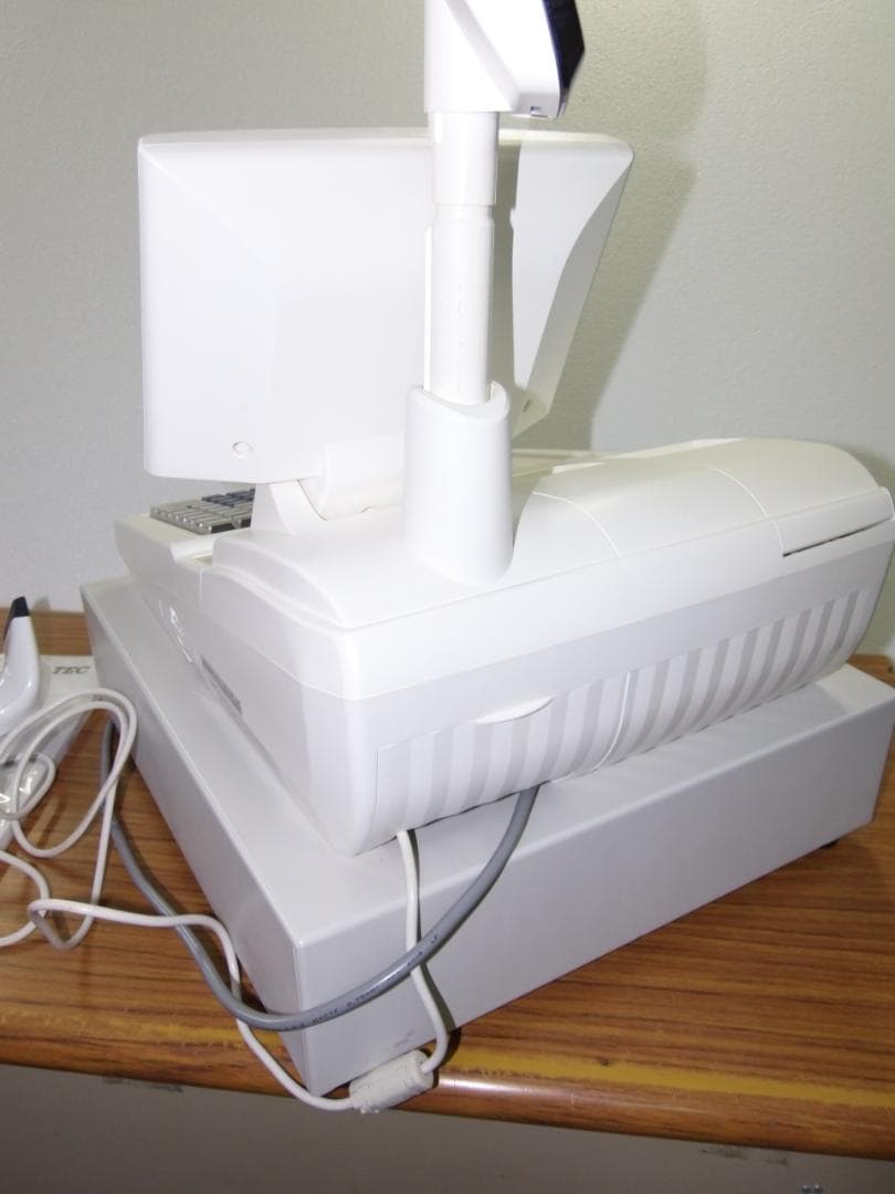 美品124設定無料東芝テックFS-2055-V2スキャナー付インボイスレジスター