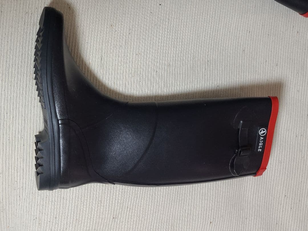 AIGLE　レインブーツ黒　レディース　サイズ39(24.5cm相当)