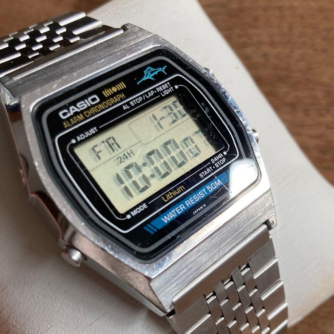 CASIO W-35 80s Marlinカジキ カシオマーリン　　ビンテージ