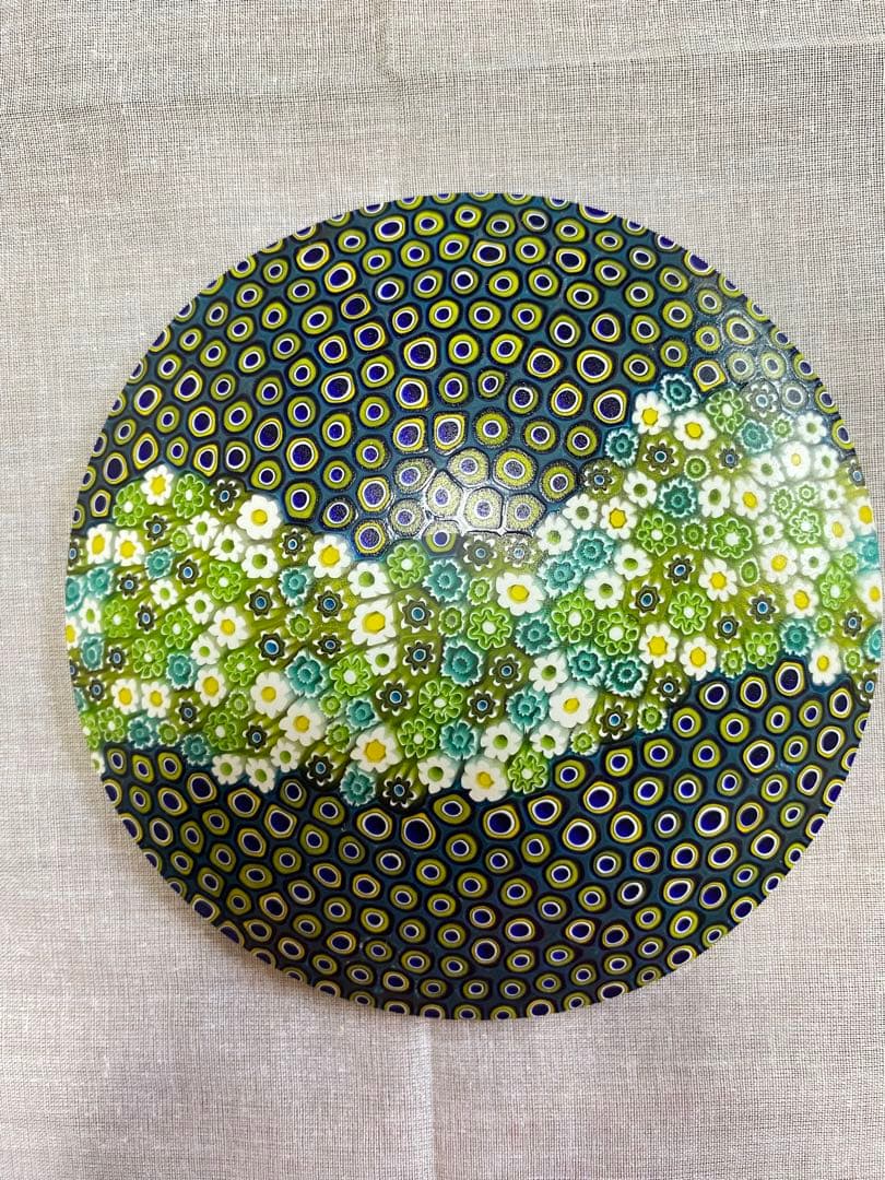 ベネチアンガラス　ムラーノ　ミルフィオリプレート