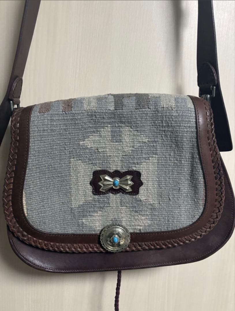 N*3様 RRL INDIAN VINTAGE LEATHER MESSENGE