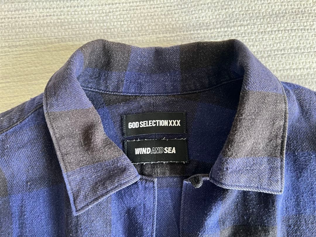 ウインダンシー✖️GOD SELECTION XXX チェック柄シャツ