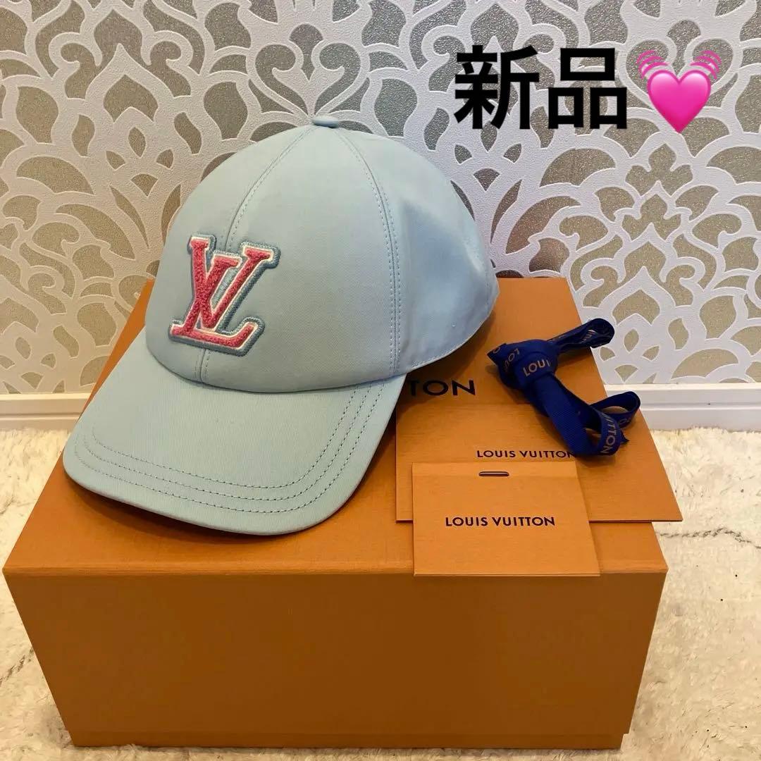 新品❣️ルイヴィトンキャップ❣️水色 可愛い❣️