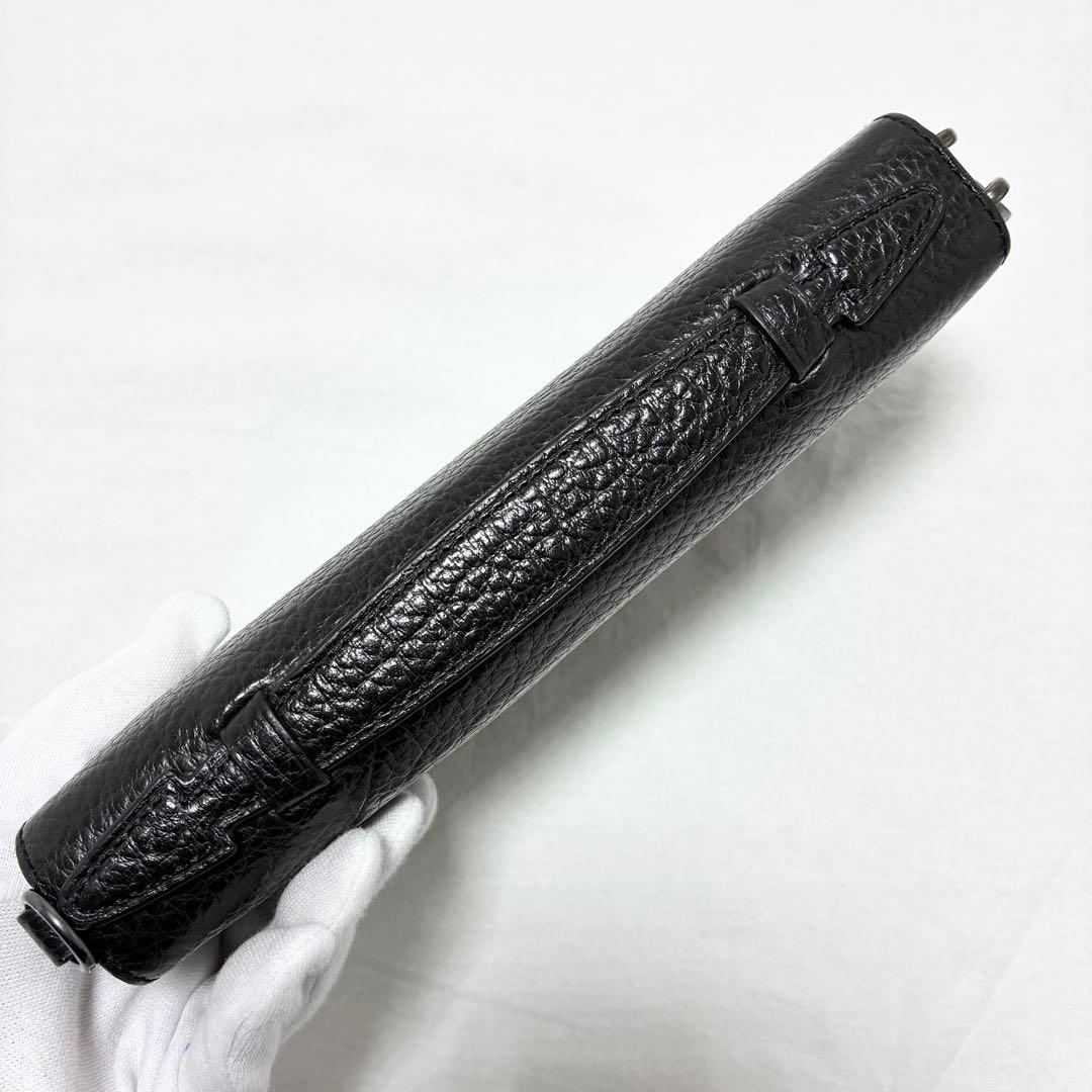 【美品】COACH/コーチ　ダブルジップトラベルオーガナイザー　大容量　ブラック