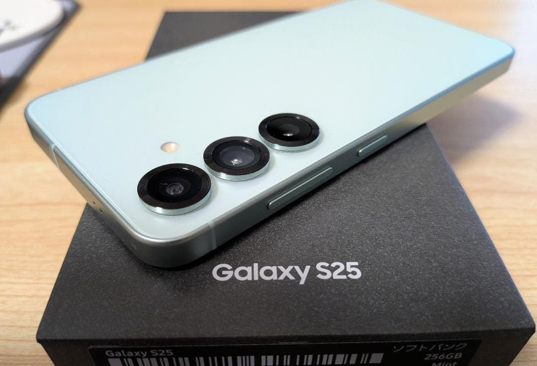 【美品】Samsung Galaxy S25 256GB ミント ＋ ケース