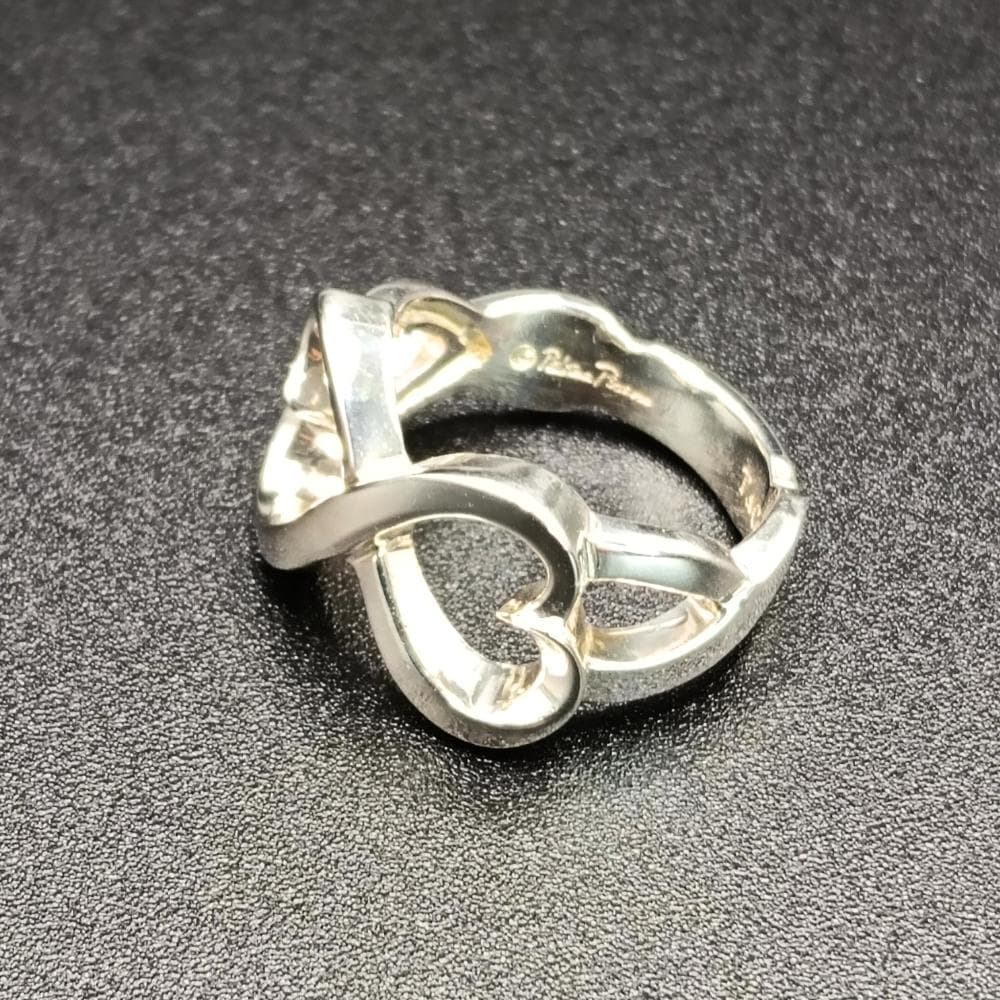 ティファニー ダブルラビングハート リング レディース 8号 パロマピカソ