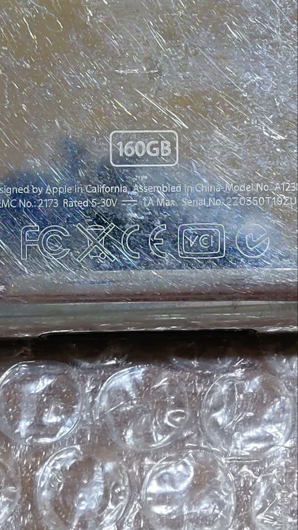 アイポッドクラシック　第6世代　MC297J　ジャンク　管理ナンバー420