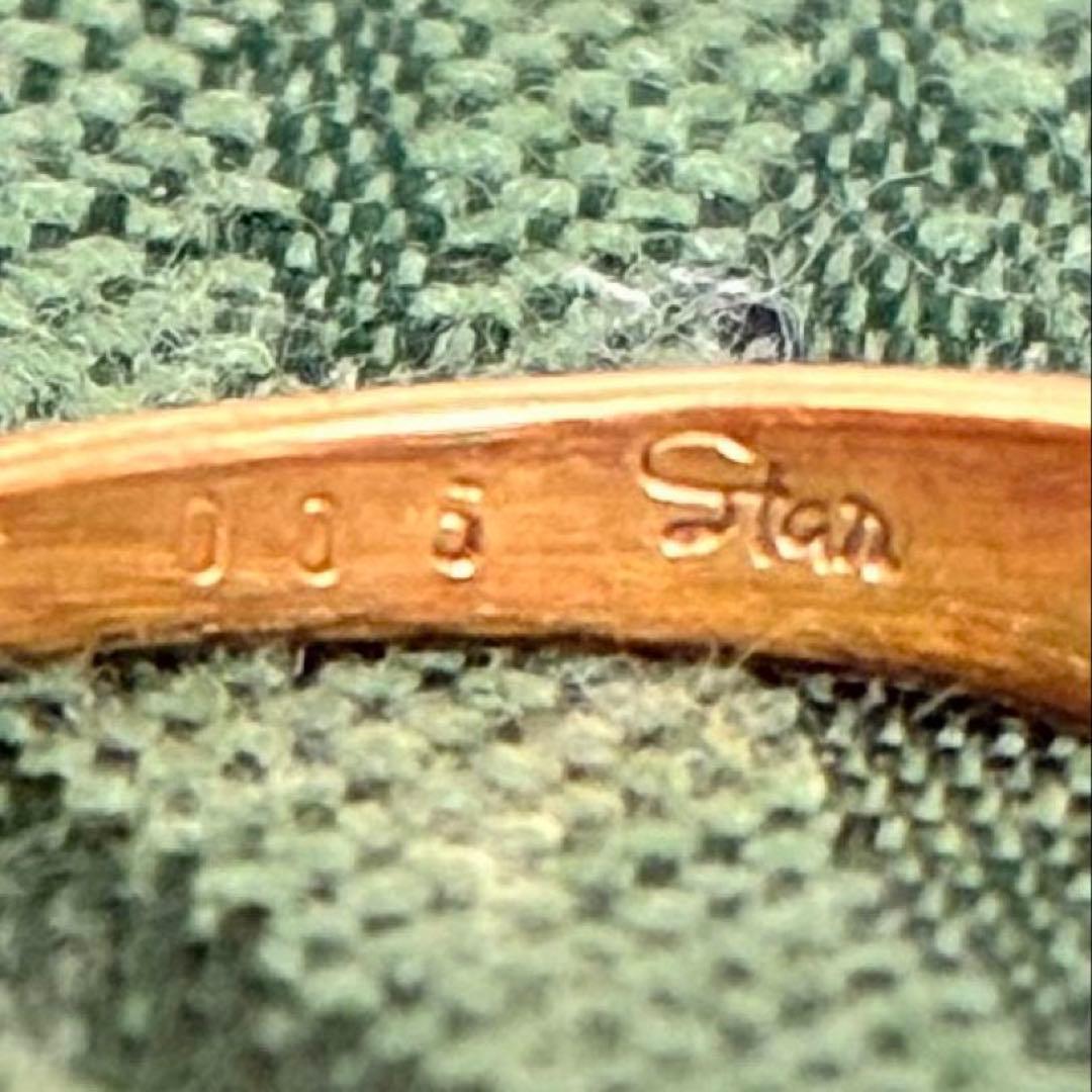 【STAR JEWELRY】K18/Pt900 コンビダイヤリング 0.05ct