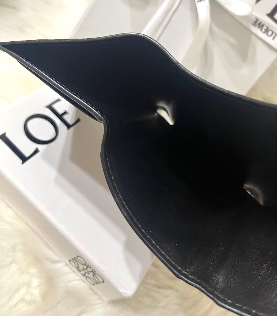 【極上美品】LOEWE ロエベ トライフォールド 三つ折り財布 箱・巾着付き