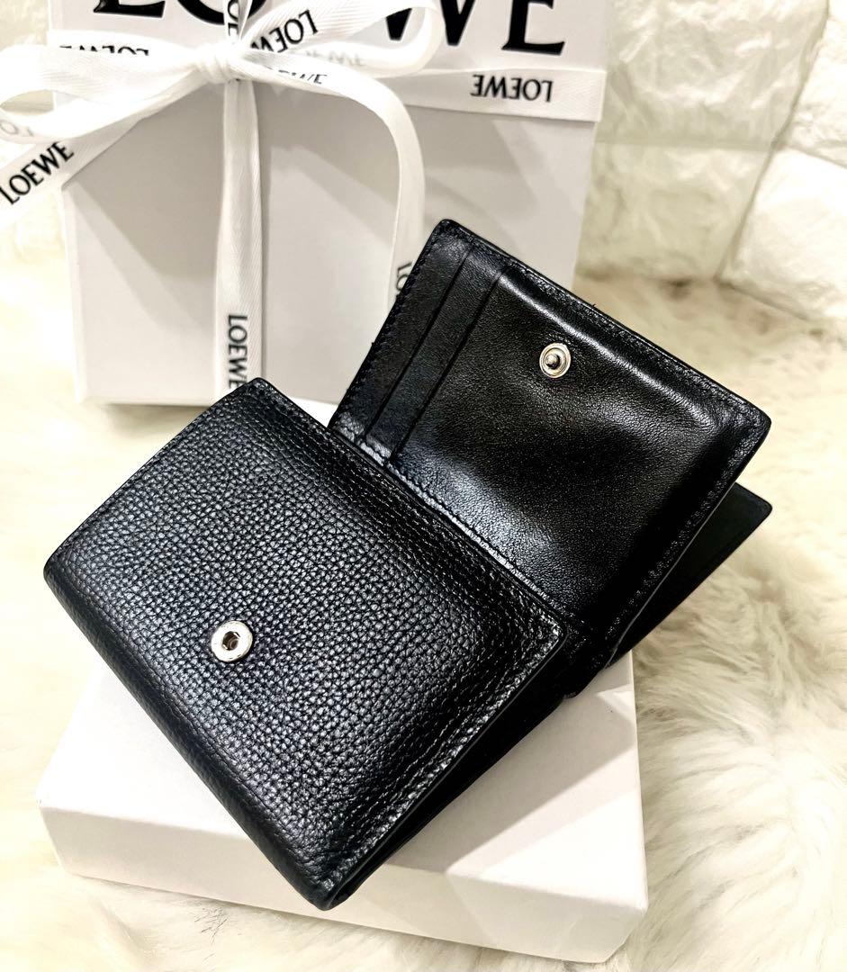 【極上美品】LOEWE ロエベ トライフォールド 三つ折り財布 箱・巾着付き