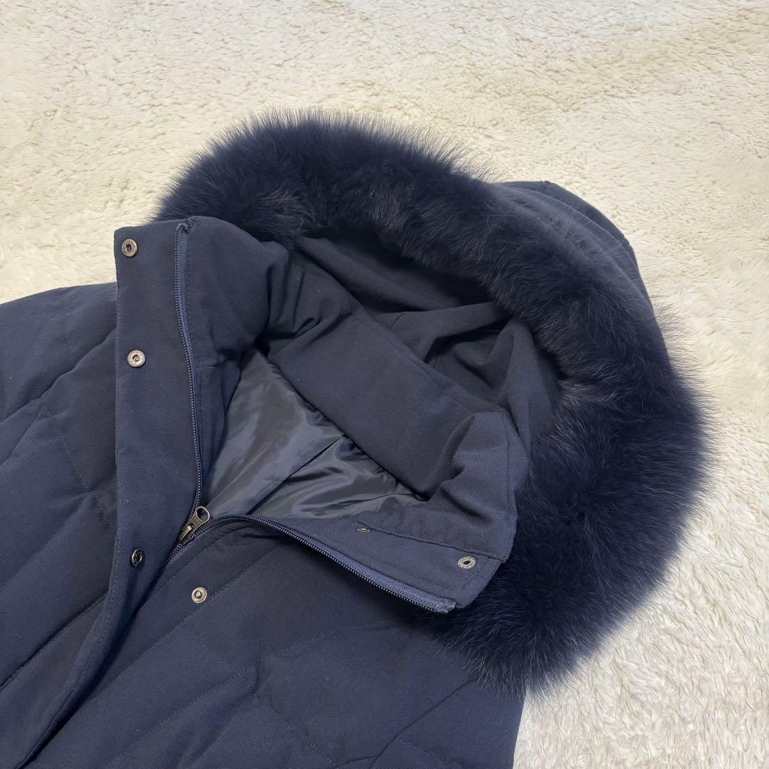 ルイルエブティック ウエストフィットショートダウンコートMフォックスファー