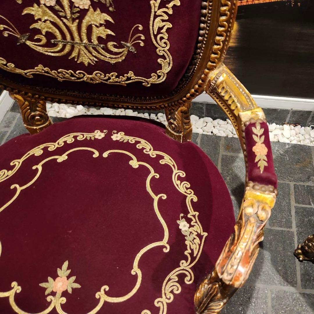 nao姫 ノットアンティークス　マジェスティベルベットチェア　エンペラーズ