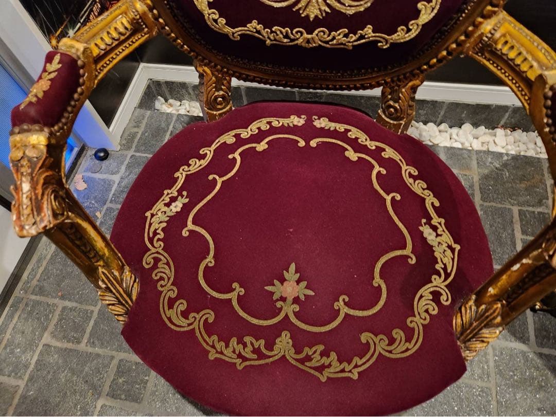 nao姫 ノットアンティークス　マジェスティベルベットチェア　エンペラーズ
