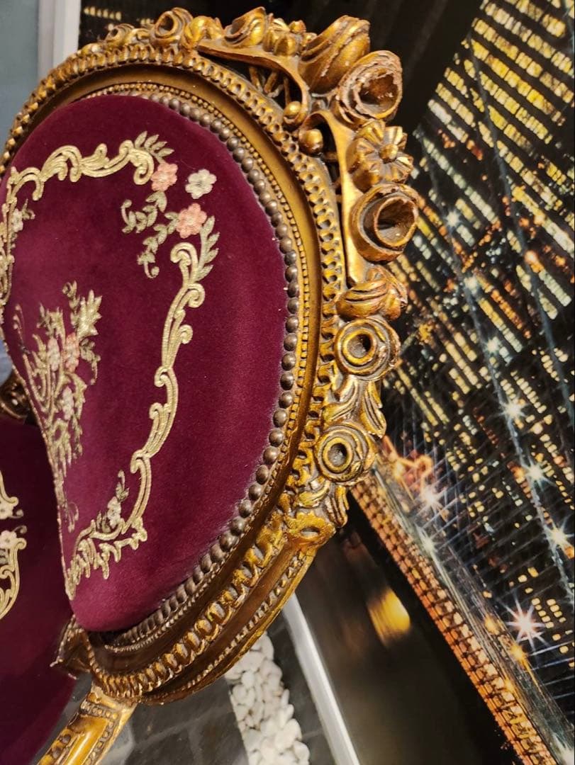nao姫 ノットアンティークス　マジェスティベルベットチェア　エンペラーズ