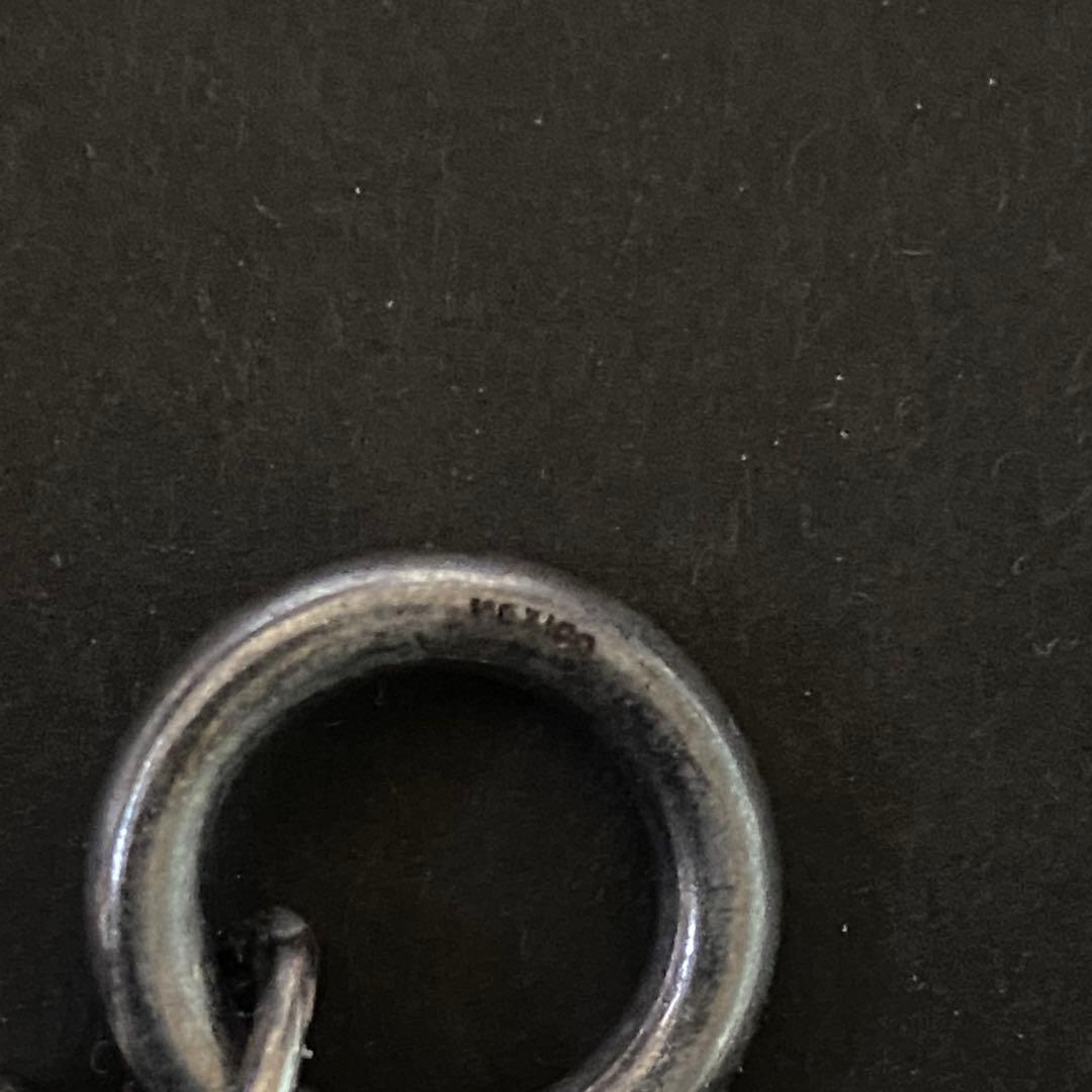 ヴィンテージ メキシコ シルバー パール DNA リンク ブレスレット