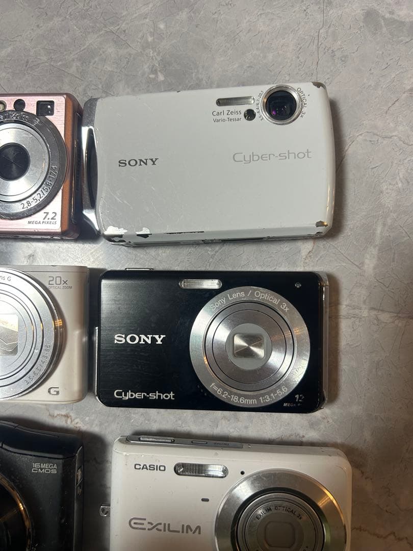 コンパクトデジカメ7台まとめ売り（ジャンク品）