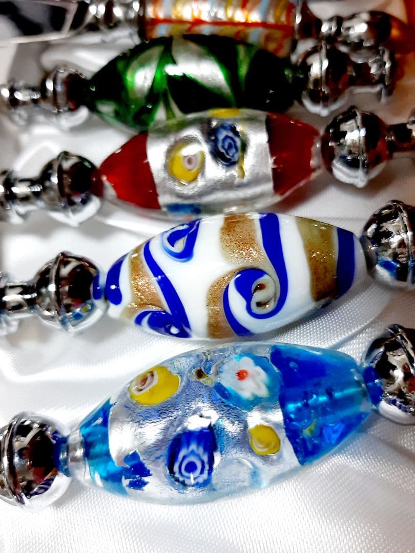 １２本セット　新品　クリスマス　キラキラ　ぷっくり イタリアベネチアンガラス調