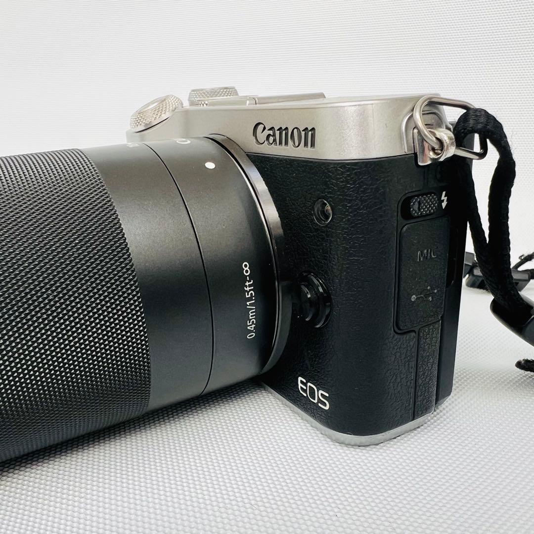 再出品【超お買得】キャノンEOS M6 EVFキット+EF-M18-150mm